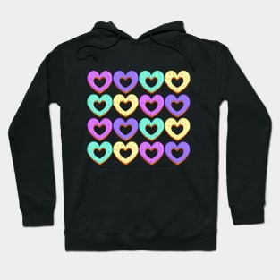 Frosted Hearts - Pattern 3 Hoodie